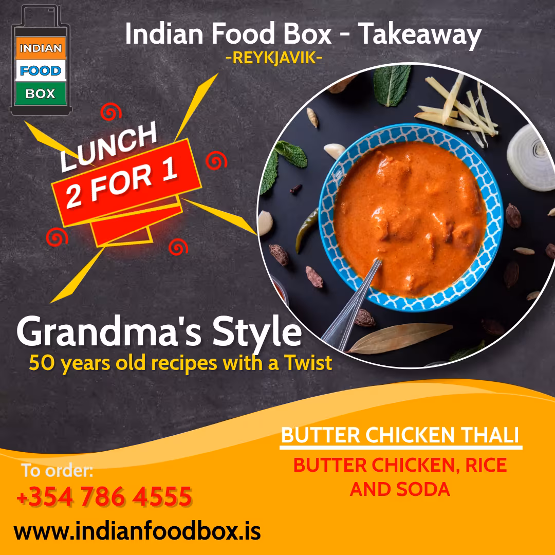 Indian Food Box | Hádegistilboð!