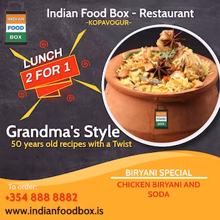 Indian Food Box | Chicken Biryani Special og gos